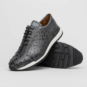 Marco Di Milano Scanno Antique Gray Leather Oxford