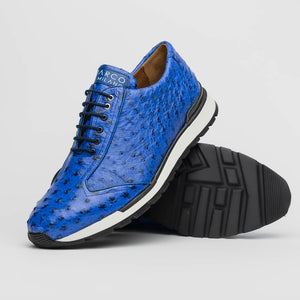 Marco_Di_Milano Scanno: Electric Blue Italian Leather Shoe