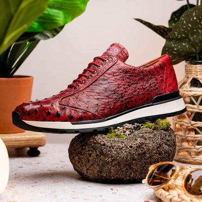 Marco Di Milano Scanno Antique Red Leather Loafer