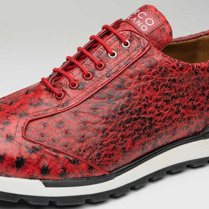Marco Di Milano Scanno Antique Red Leather Loafer