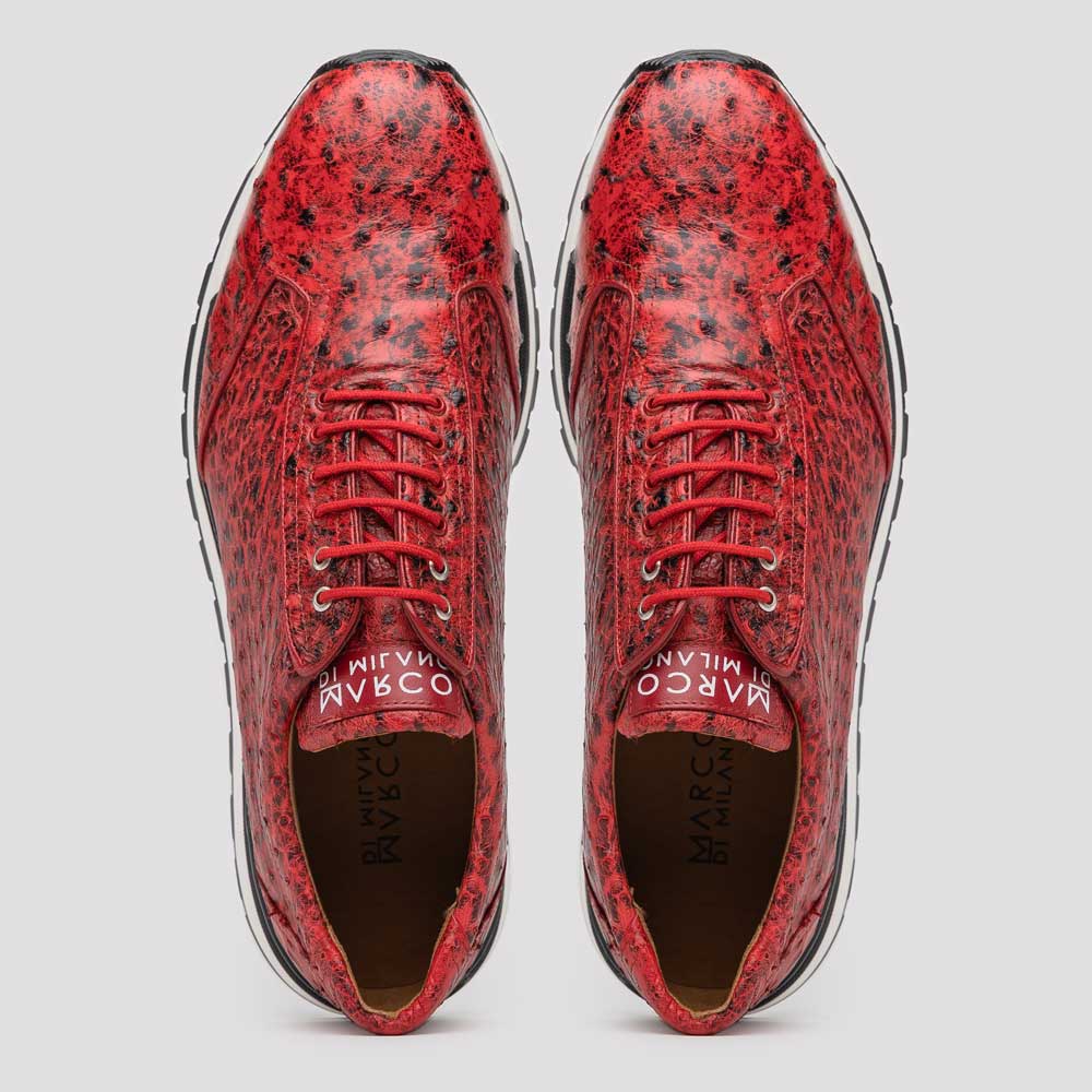 Marco Di Milano Scanno Antique Red Leather Loafer