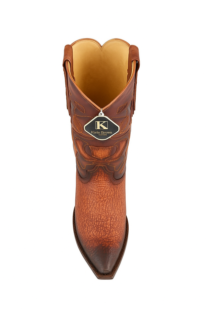 King Exotic Men's Shark Snip Toe Western Boots
