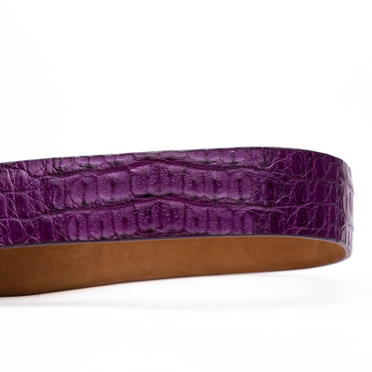 Marco Di Milano Silvio Belt Purple Leather Loafer
