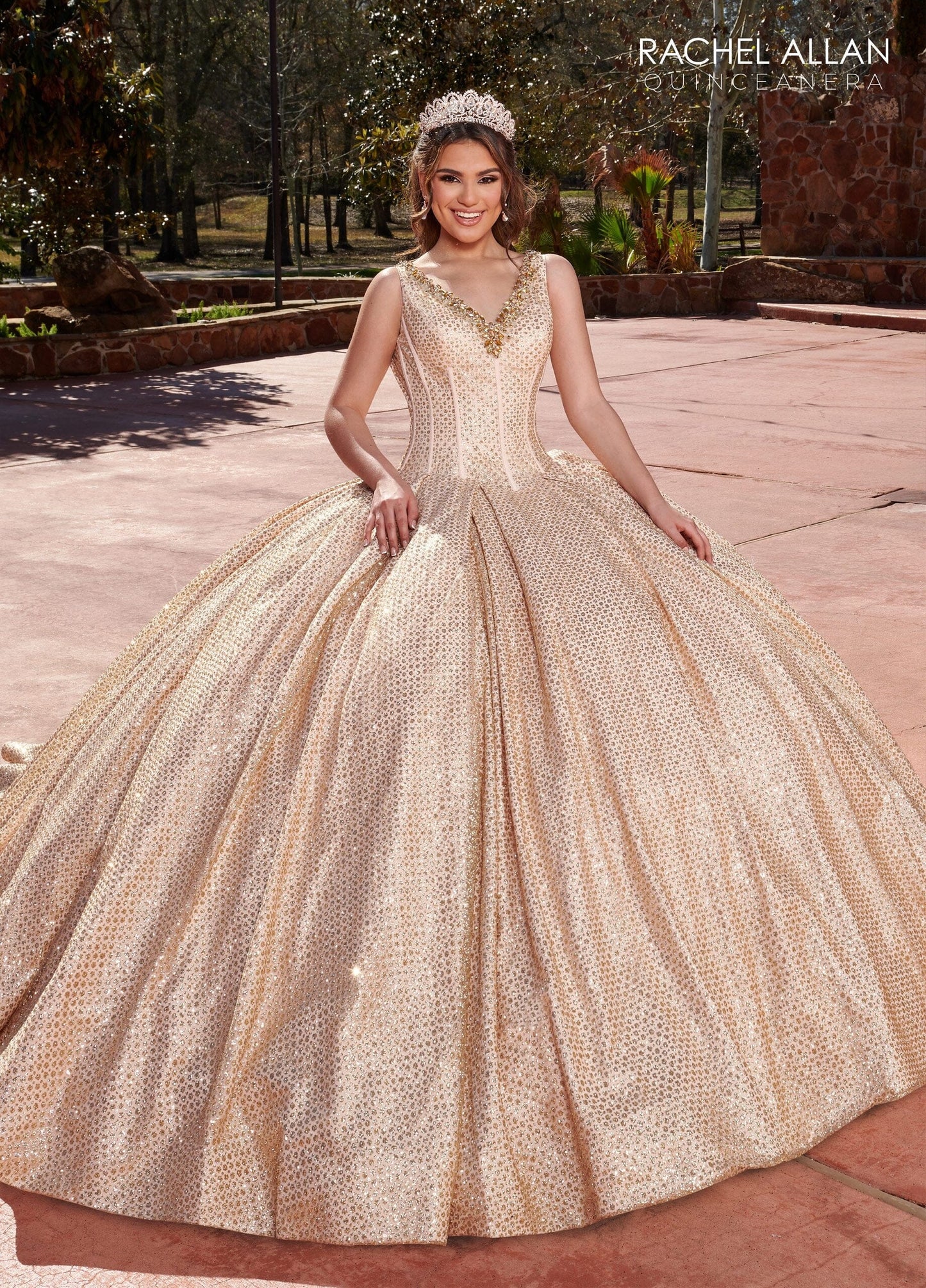 Rachel Allan RQ1127 Sleeveless Corset Quinceanera Dress