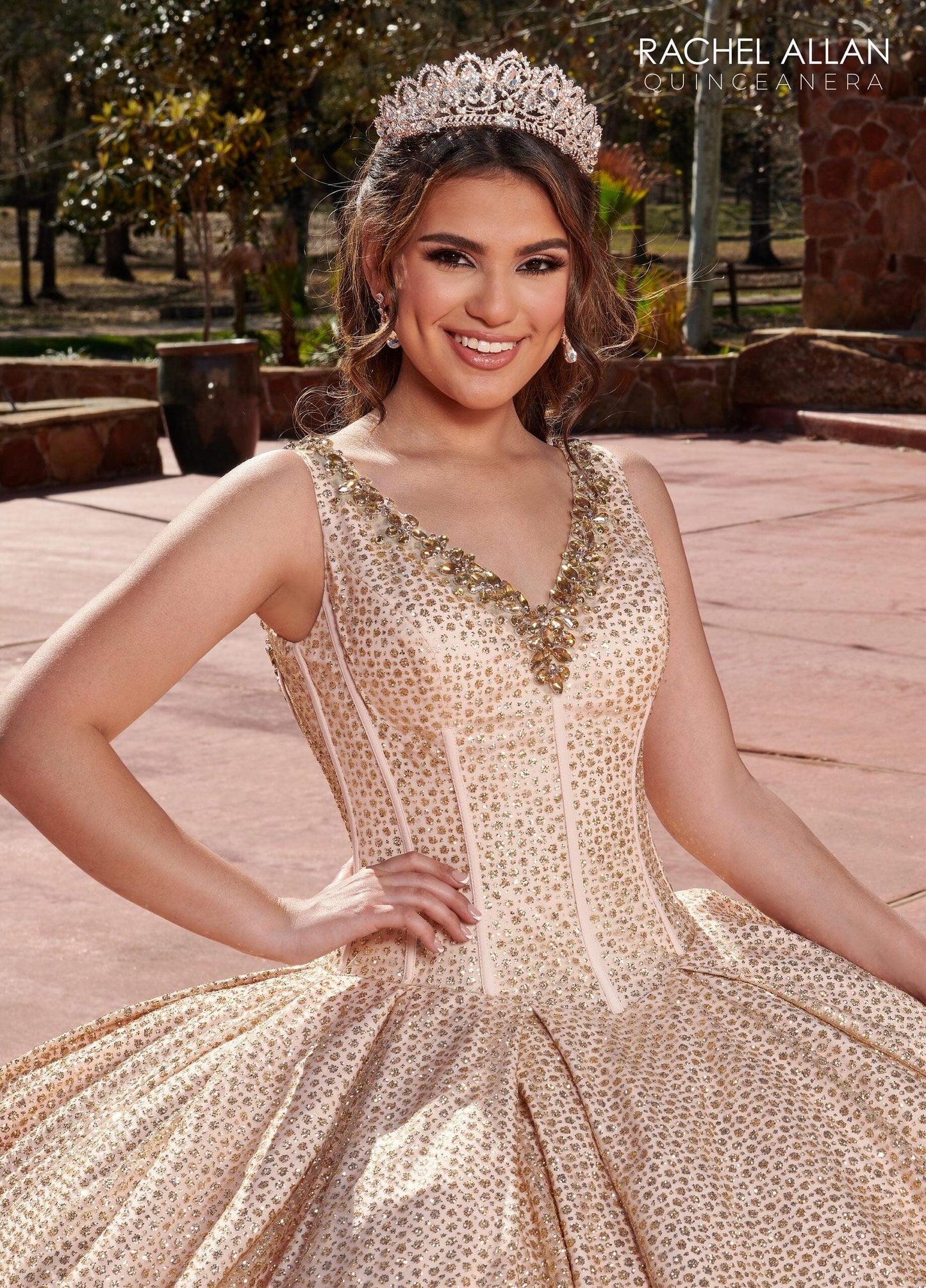 Rachel Allan RQ1127 Sleeveless Corset Quinceanera Dress