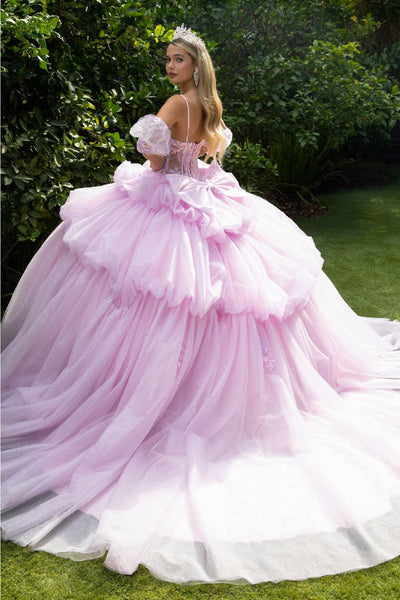 Sleeveless Tiered Ball Gown by GLS Gloria GL3546 - Quinceanera Dresses