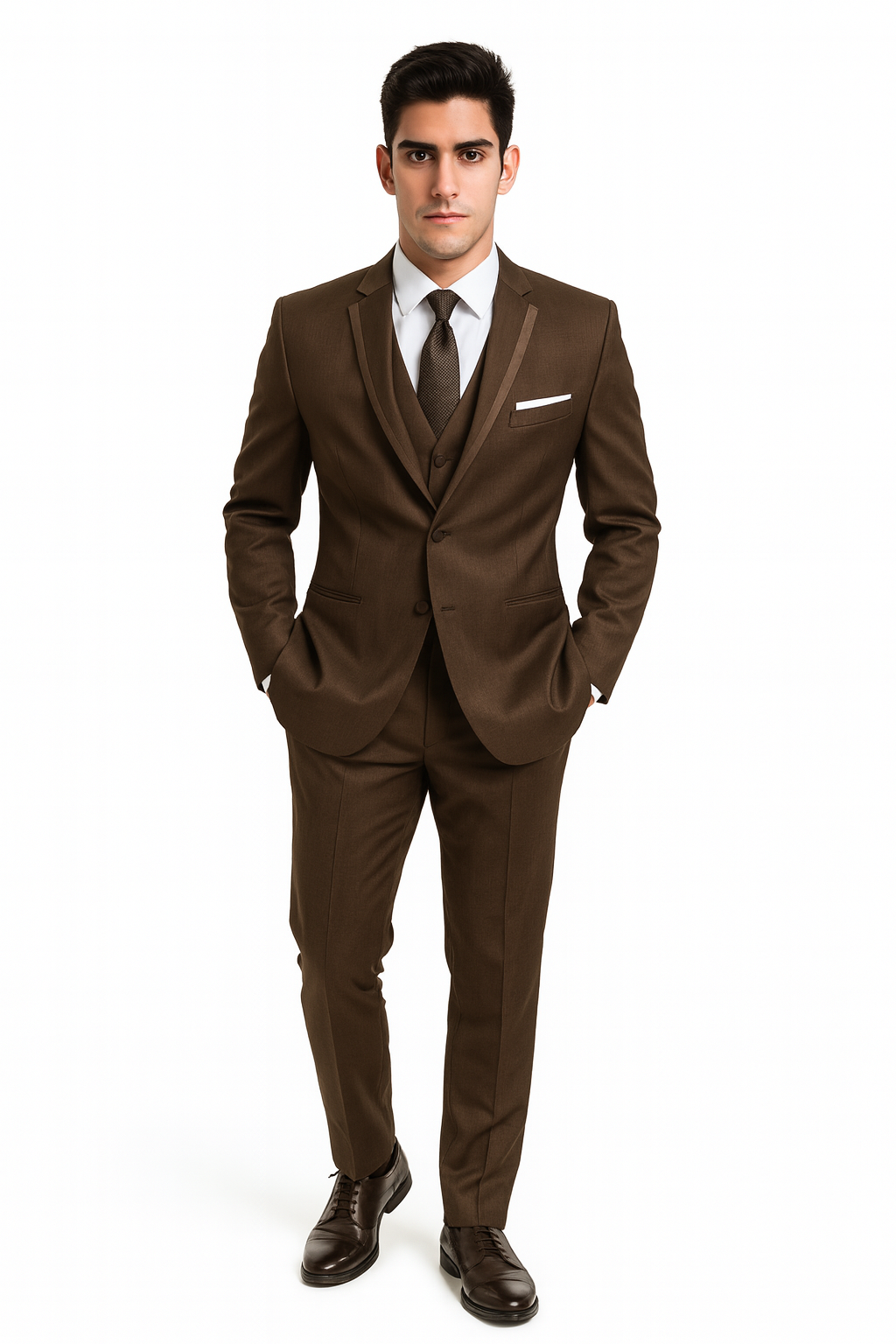 Smoking Traje - Esmoquin - Smoking Para Hombre - One Button  Trajes De Novio - Chocolate Tuxedo