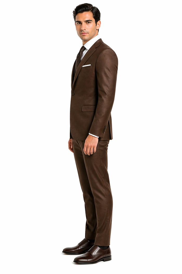 Smoking Traje - Esmoquin - Smoking Para Hombre - One Button  Trajes De Novio - Chocolate Tuxedo