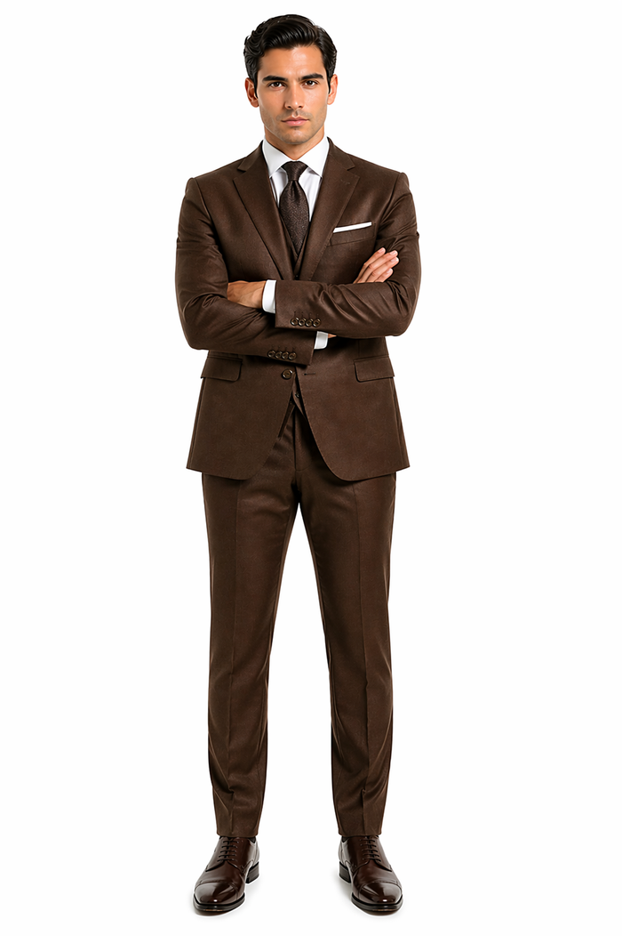 Smoking Traje - Esmoquin - Smoking Para Hombre - One Button  Trajes De Novio - Chocolate Tuxedo