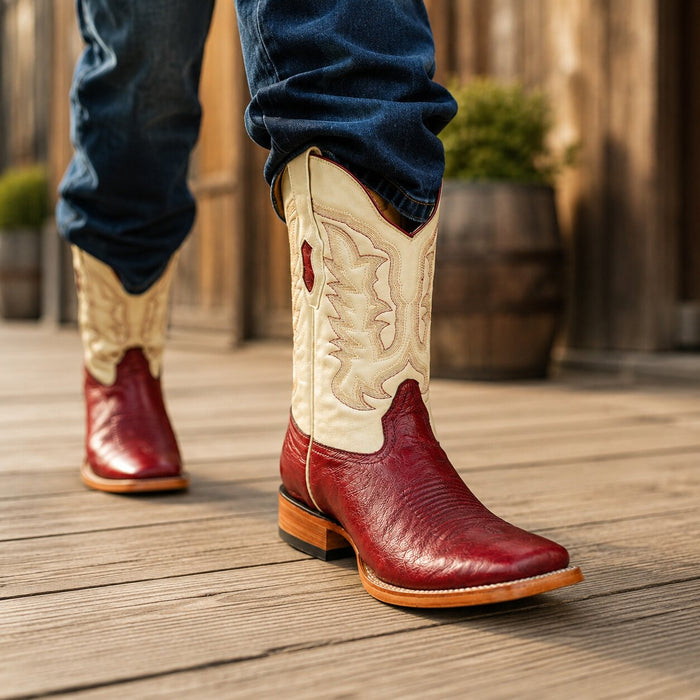 Smooth Ostrich Boots