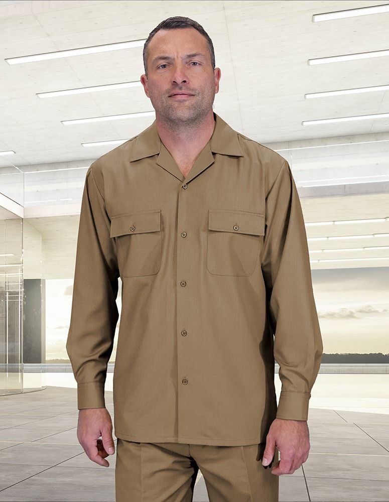 Mens 2-Piece 100% Wool Walking Suit with Pleated Wide-Leg Pants  Classic and Comfortable