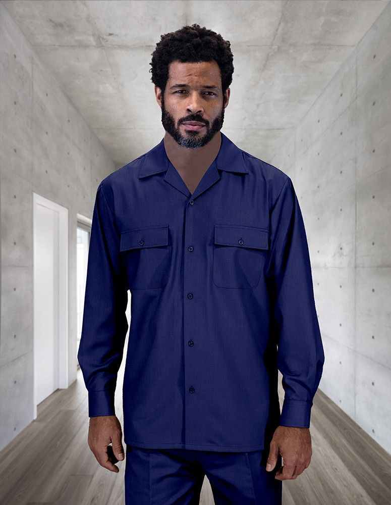 Mens 2-Piece 100% Wool Walking Suit with Pleated Wide-Leg Pants  Classic and Comfortable