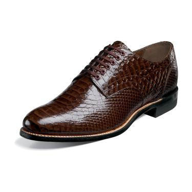 Mens Brown Snakeskin Style Shoes 00055-200