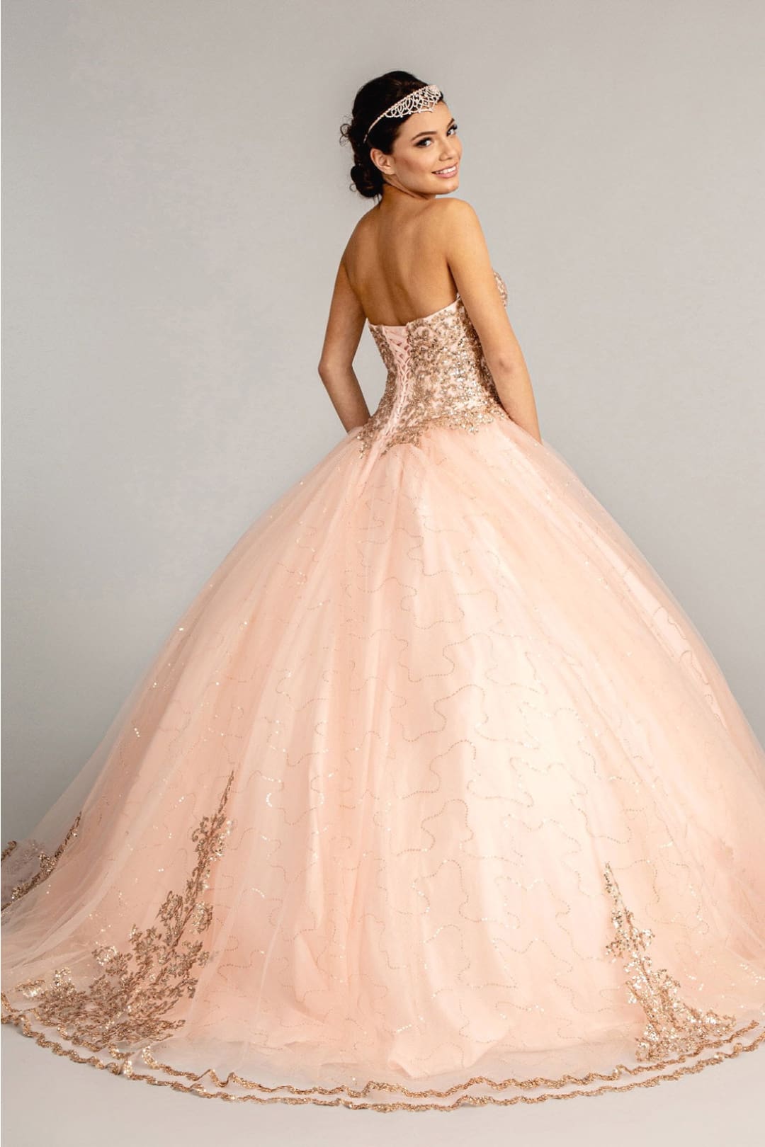 Strapless Sweetheart Ball Gown by Elizabeth K GL1973 - Quinceanera Dresses