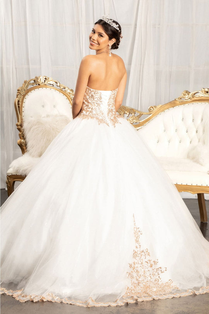 Strapless Sweetheart Ball Gown by Elizabeth KGL1973