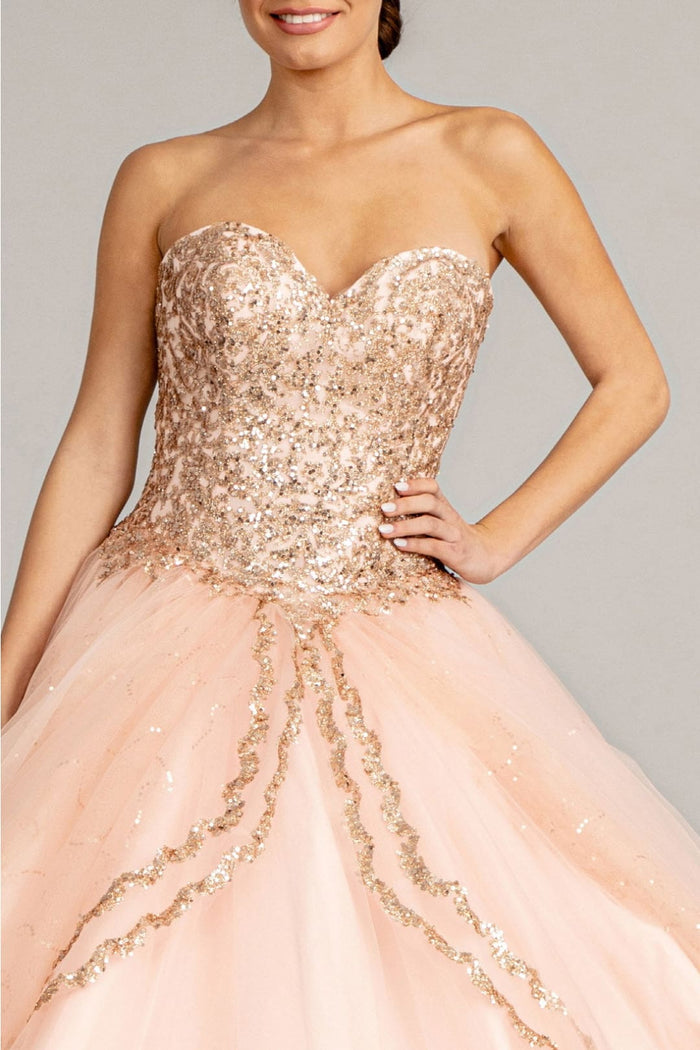 Strapless Sweetheart Ball Gown by Elizabeth KGL1973
