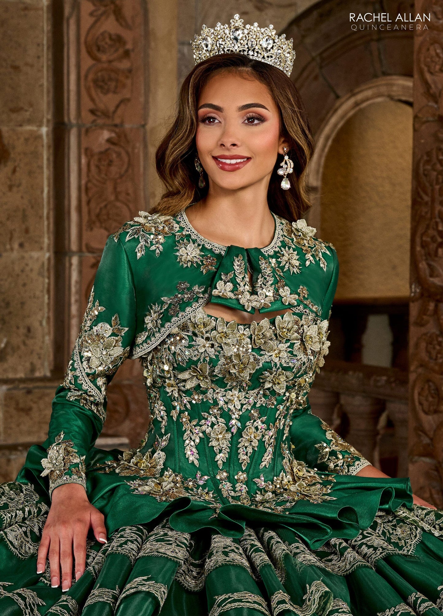 Rachel Allan RQ5003 Strapless Tiered Quinceanera Dress