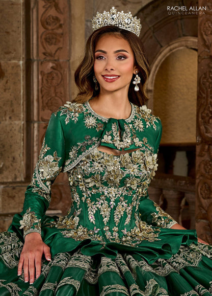 Rachel Allan RQ5003 Strapless Tiered Quinceanera Dress