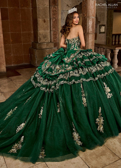 Rachel Allan RQ5003 Strapless Tiered Quinceanera Dress