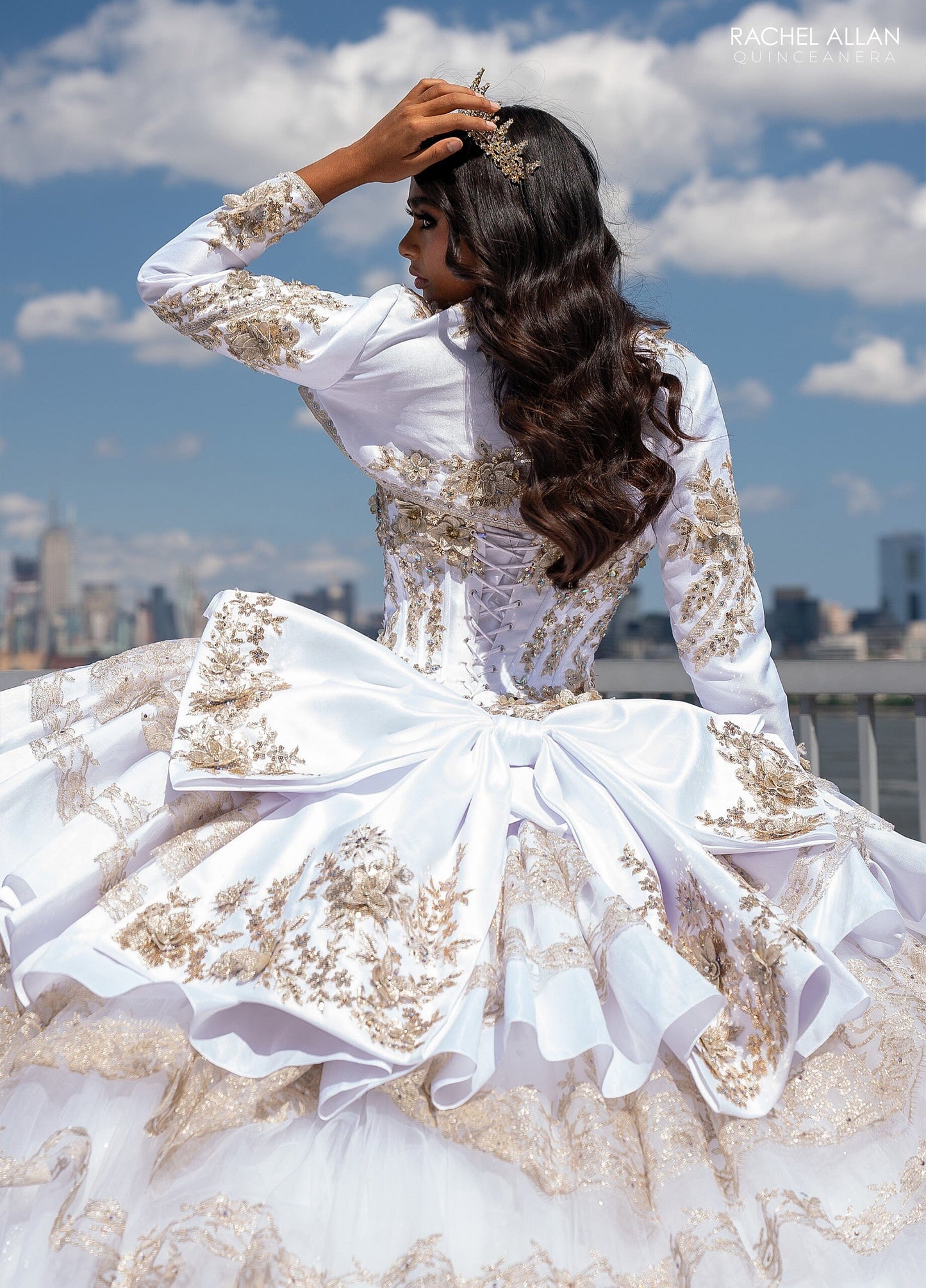 Rachel Allan RQ5003 Strapless Tiered Quinceanera Dress