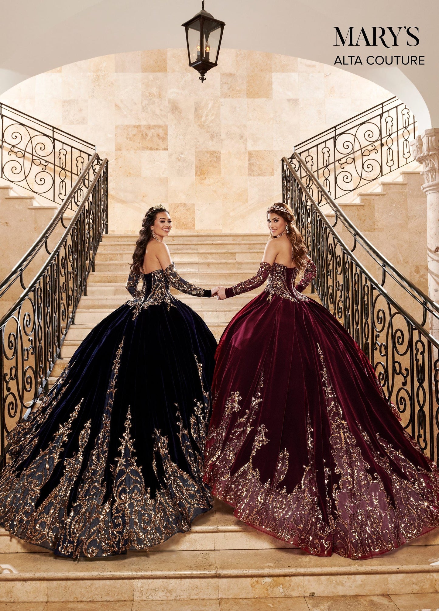 Alta Couture MQ3051 Strapless Velvet Quinceanera Dress