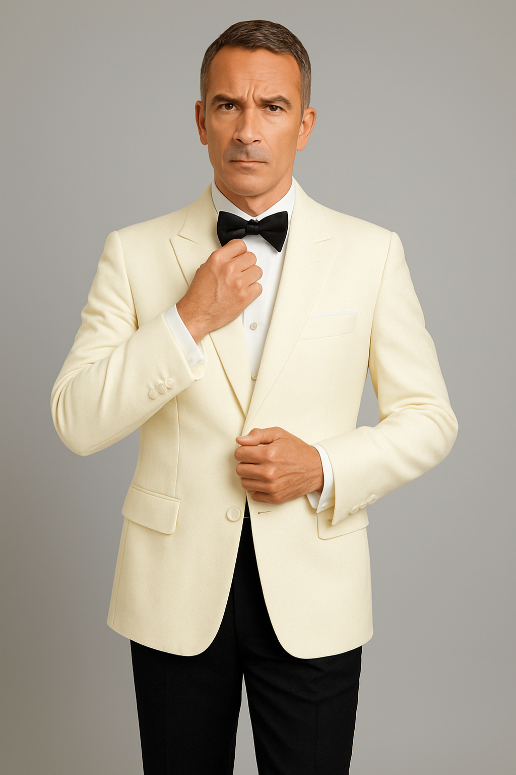 36 Ivory Double Breasted Tuxedo Dinner Jacket - Cream Dinner Jacket ...