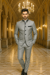 mens-4-button-mandarin-tuxedo-in-sharkskin-silver-grey-with-black-trim