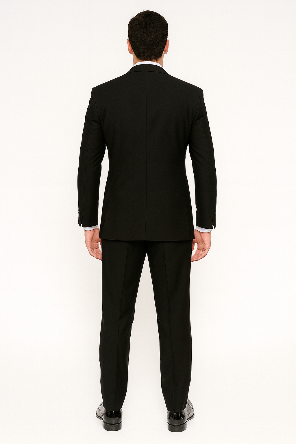 Modern Black Peak Tuxedo - Mens Slim Fitted Tuxedo
