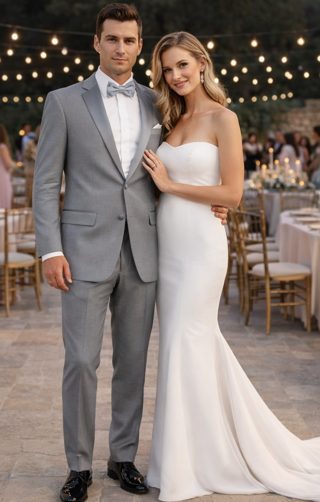 Grey Classic Notch Tuxedo