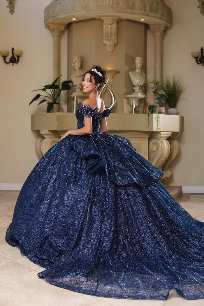 Sweet 16 Dress Off Shoulder Floral Lace Prom Ball Gown By Layla K LK265