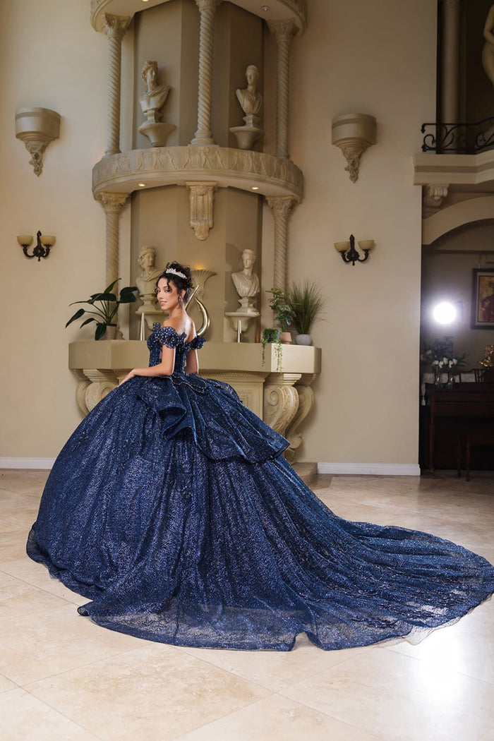 Sweet 16 Dress Off Shoulder Floral Lace Prom Ball Gown By Layla K LK265