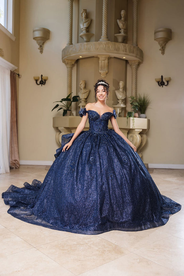 Sweet 16 Dress Off Shoulder Floral Lace Prom Ball Gown By Layla K LK265