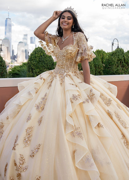 Rachel Allan RQ1138 Sweetheart Layered Quinceanera Dress