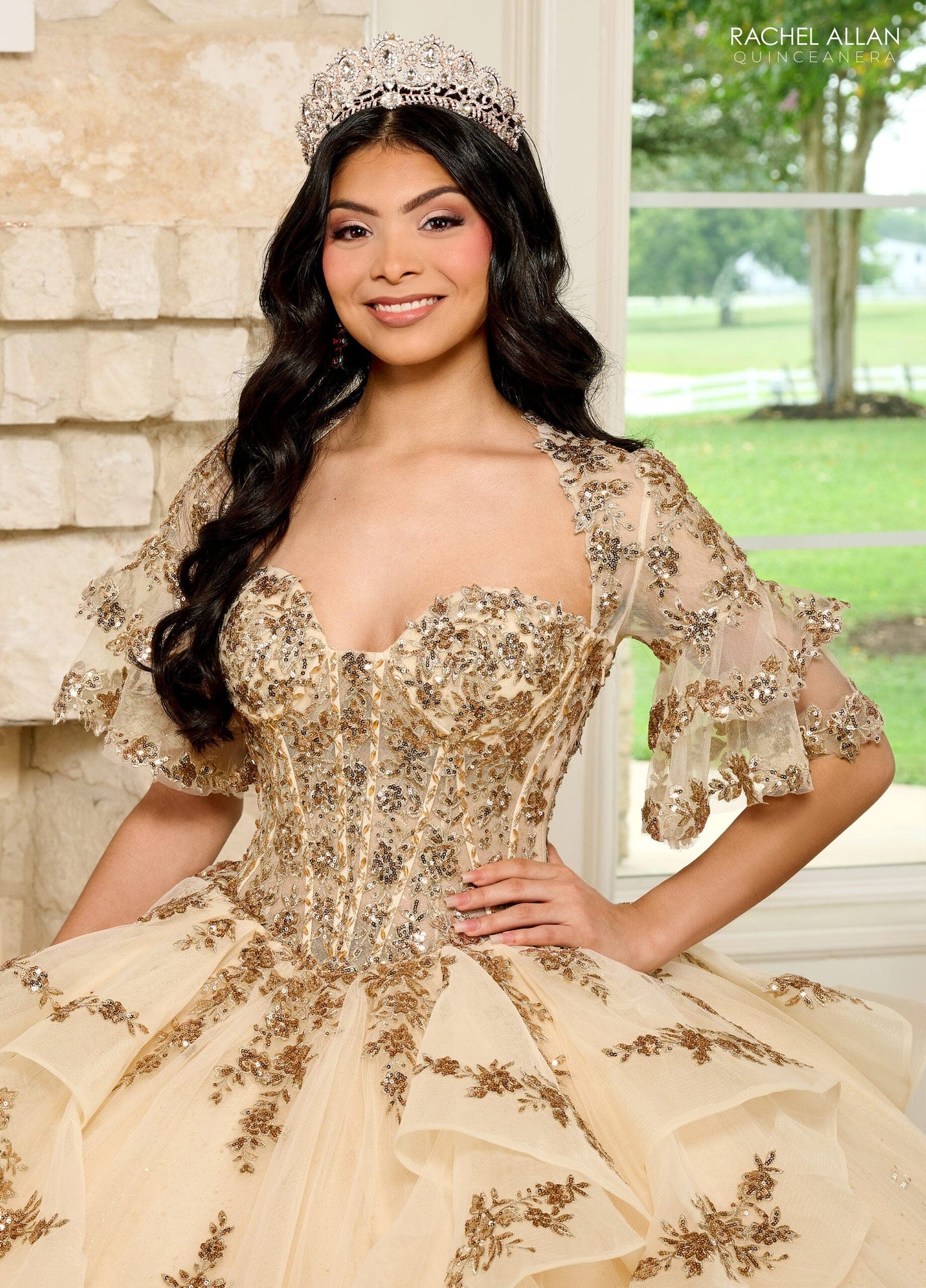 Rachel Allan RQ1138 Sweetheart Layered Quinceanera Dress