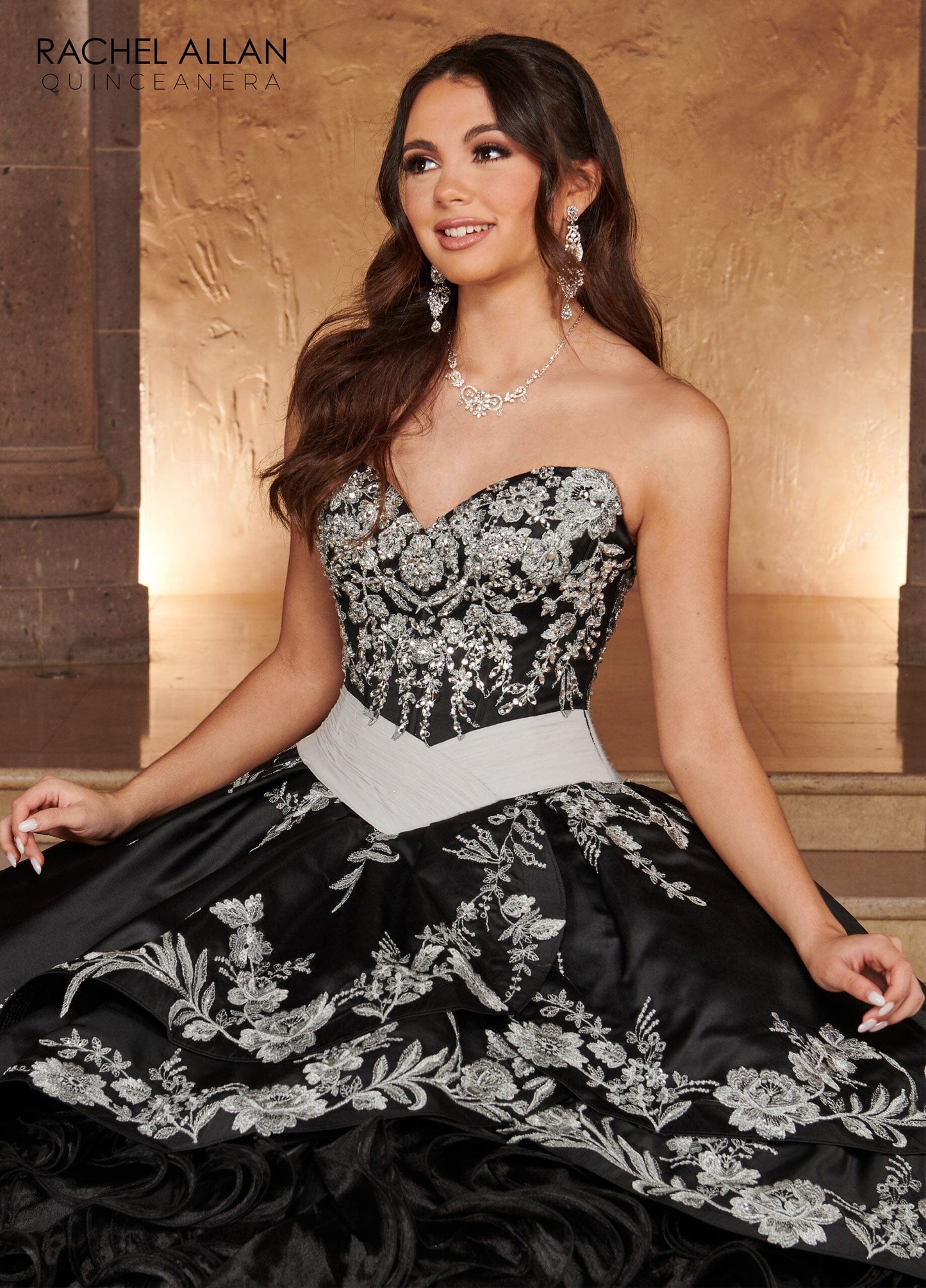 Rachel Allan RQ3104 Sweetheart Ruffled Quinceanera Dress