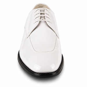Men Dress Shoe TADI Oxford Formal Tuxedo for Prom & Wedding White Patent