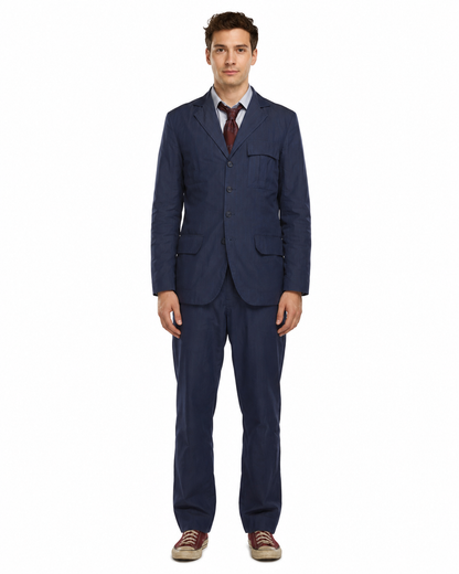 Tenth Doctor David Tennant Suit – Doctor Who Brown Pinstripe Cosplay Outfit