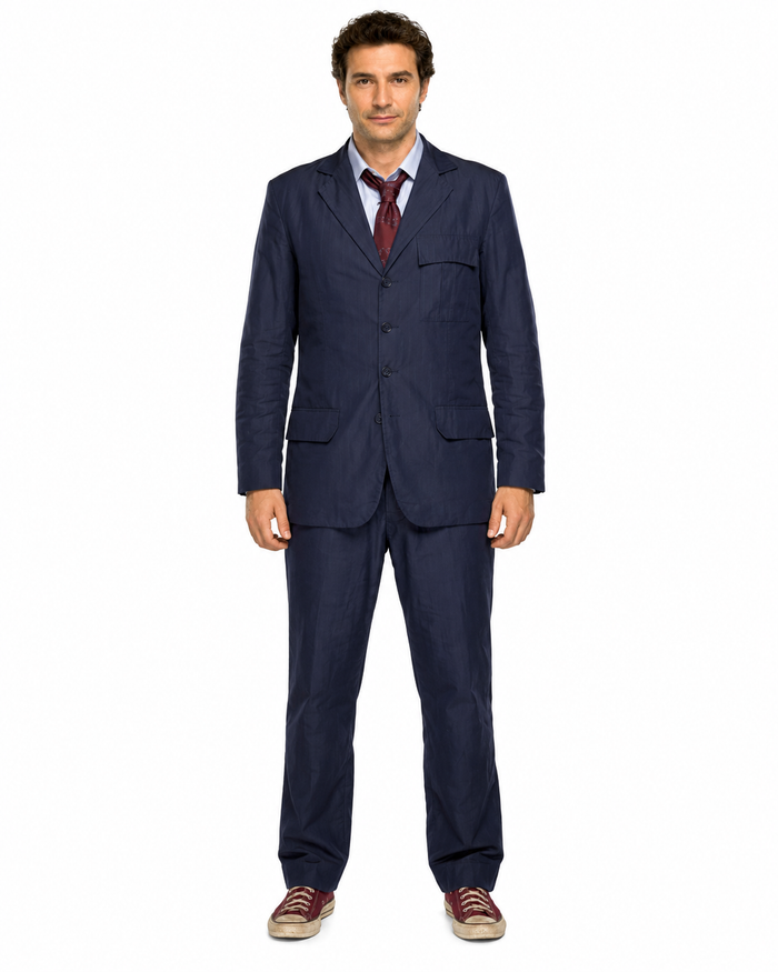 Tenth Doctor David Tennant Suit – Doctor Who Brown Pinstripe Cosplay Outfit