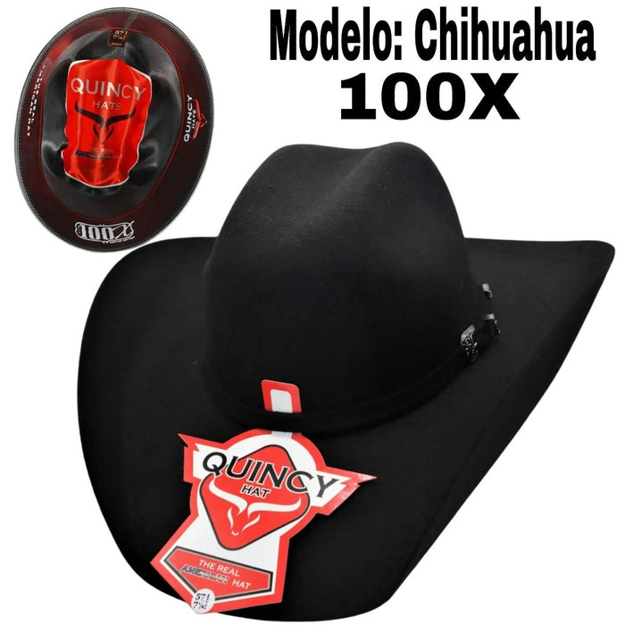 Texana 100X Horma Chihuahua Color Negro Quincy Q
