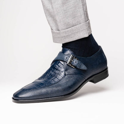 Marco Di Milano Toluca: Navy Leather Dress Shoes