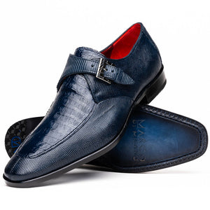 Marco Di Milano Toluca: Navy Leather Dress Shoes