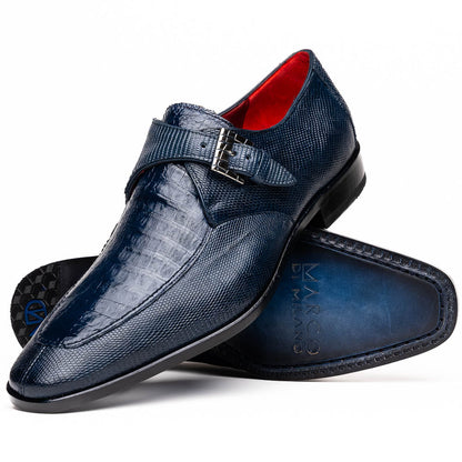 Marco Di Milano Toluca: Navy Leather Dress Shoes