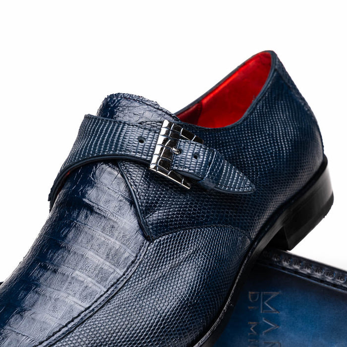 Marco Di Milano Toluca: Navy Leather Dress Shoes