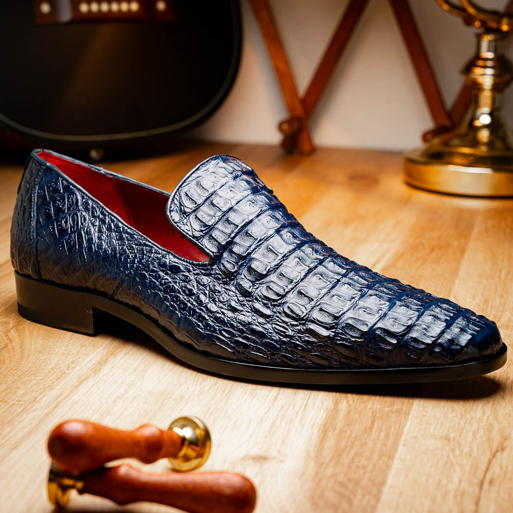 Marco Di Milano Trento Navy Leather Luxury Shoe