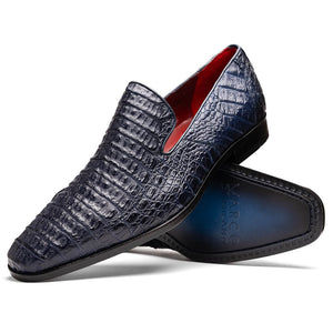 Marco Di Milano Trento Navy Leather Luxury Shoe