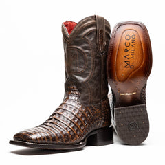 marco-di-milano-tuscon-aged-brown-caiman-crocodile-square-toe-cowboy-boots