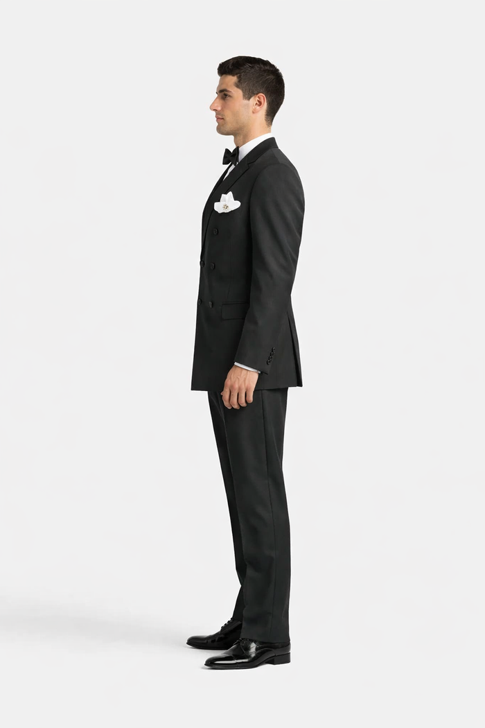 Double Breasted Black Tuxedo