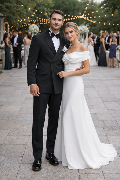 Double Breasted Black Tuxedo