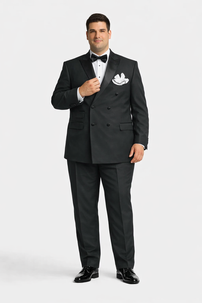 Double Breasted Black Tuxedo