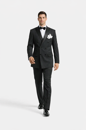 Double Breasted Black Tuxedo